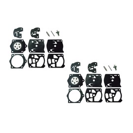 Carburetor Repair/Rebuild Kit Replaces Walbro K10-WS For Partner A55 F55 F65 P55 P70 P700 Stihl 042 048 058 075 078 (Pack of 2)