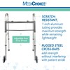 MediChoice Dual-Release Two Button/Folding Walker, Height Adjustable with 5 Inch