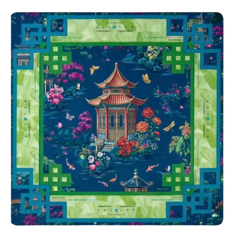 Luxury Mahjong Table Mat Thickened Anti Slip Rubber Base Waterproof
