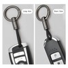 2 pcs Universal Keychain for Men and Women,Simplicity Key Ring