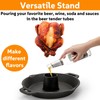 Acshio Cast Iron Chicken Roaster, Beer Can Chicken Holder Turkey