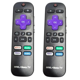 ONN QTY 2 Original Onn Roku TV Remote Control Compatible w/ All Hisense Roku TVs !!!