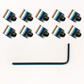 10 Elegant Safety Locks (Mini) Pin Saver for Metal Button Pin Badge, Metal