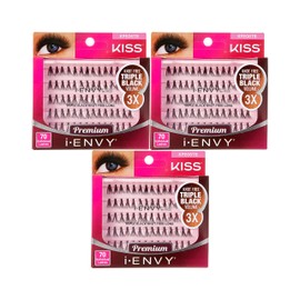 i-ENVY Knot Free Individual Lashes 3 PACK (Triple Black - Long)