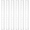 Zonon 6 Pieces 12 Inch Ruler Bulk Clear Plastic Flexible