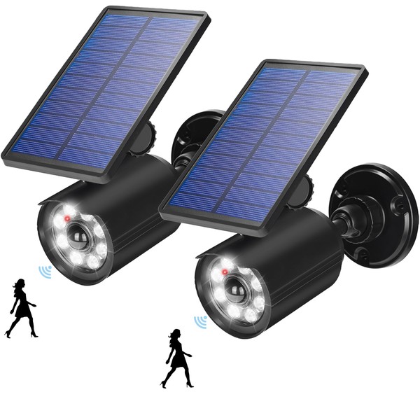 Solar Lights Outdoor Motion Sensor Flood Lights 2000LM IP67 Waterproof