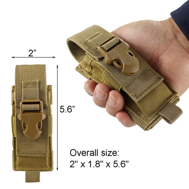 Depring Tactical Single Sheath Holster Utility Tool Holder Case Horizontal