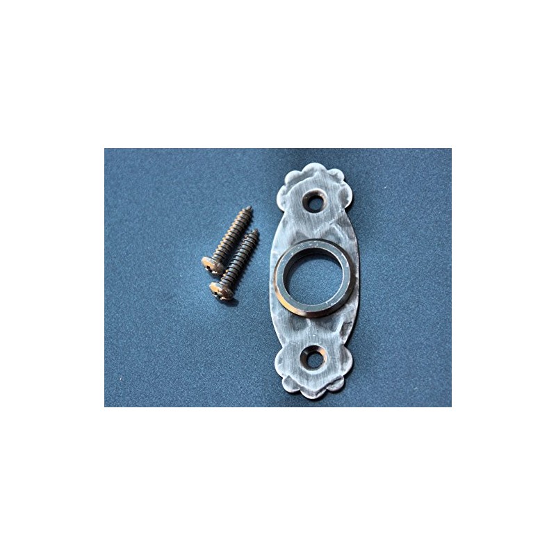 UHRIG Set of 2 Oval Wrought Iron Rosette for Door
