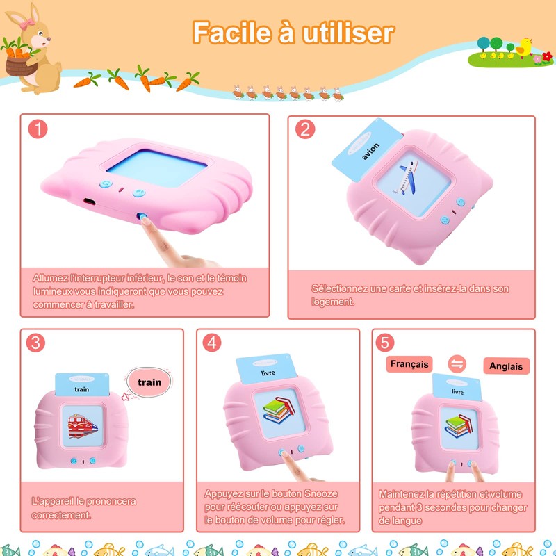 Flash Cards for Toddlers Aged 1-6 Years, 112 Sheets, 224