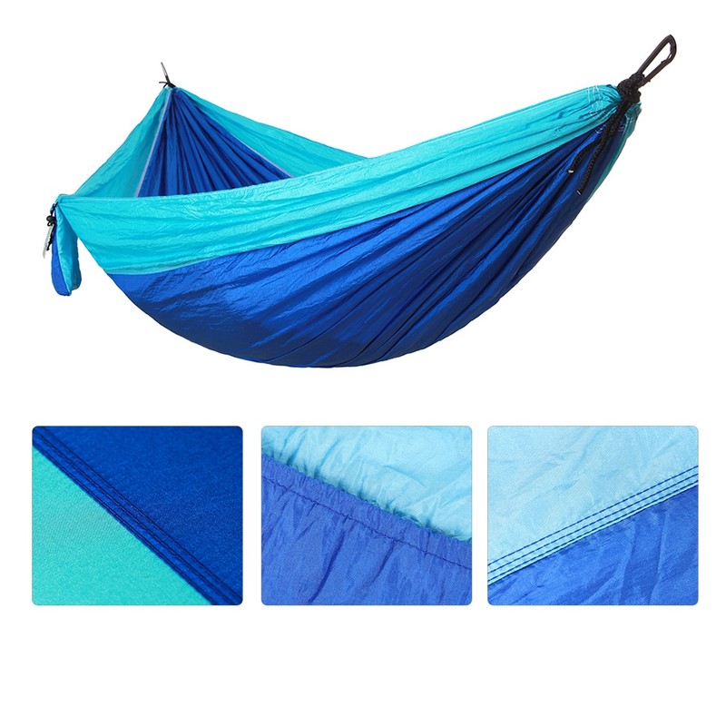 Portable Camping Travel Single Hammock Hanging Bed with Tree Strap