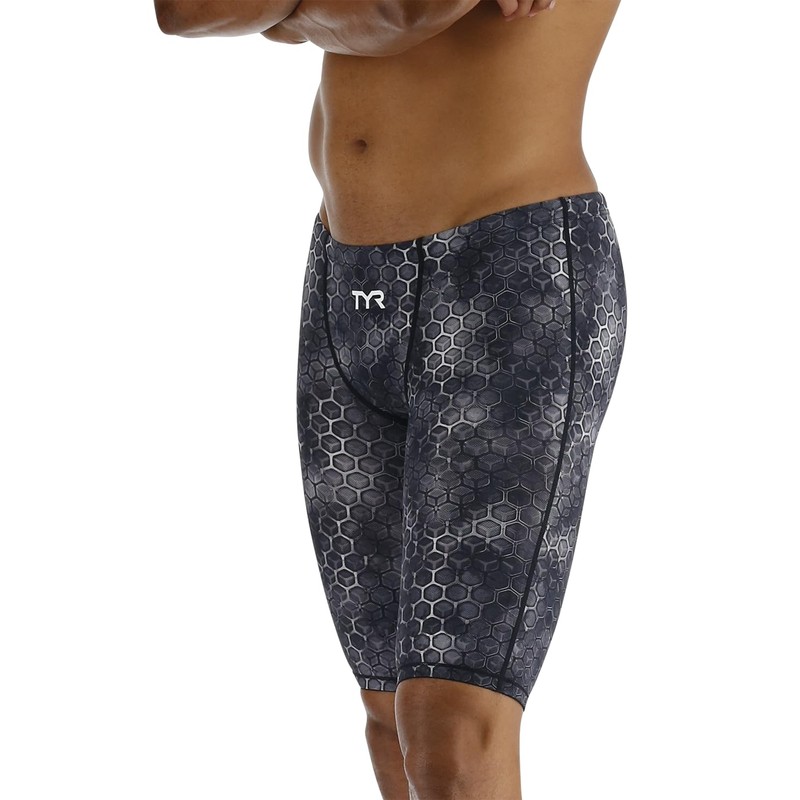 TYR Men's Akurra Thresher Jammer-U12 Compliant Black