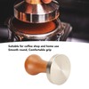 Coffee Tamper Solid Wood Handle Stainless Steel Easy to Use