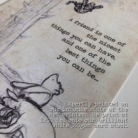 HWC Trading FR Winnie the Pooh Braver Stronger Smarter A4 Framed Printed Quote Nursery Print Baby Shower Room Gifts New Born Bedroom Gift Print Photo Picture Frame Display