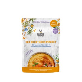 Arctic Power Berries 100% Sea Buckthorn powder 70g, Nutrient rich Nordic berries, All Natural, Delicious nutrient boost for breakfast bowls, smoothies, porridge, yogurt - Vegan, No added sugar