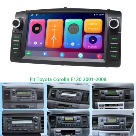 YuanTing Apple CarPlay For 2000-2008 Toyota Corolla Android 13 Car Stereo Radio Navi GPS