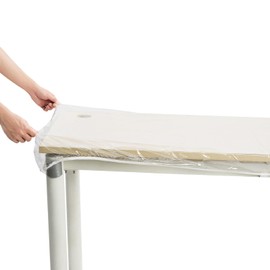 Transparent Tablecloth, PVC Waterproof Tablecloths, Outdoor Table Protection, Transparent Table Cover, Suitable for Kitchen, Balcony, Garden, Dining Room (192 x 86 cm)