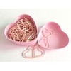 52 PCS Heart Shape Nonskid Paper Clips,Color Decorative Paper Clips,Creative