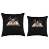 Brown Recluse Spider Reading A Book Throw Pillow