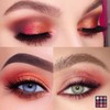 Hot Pink Eyeshadow Palette, Glitter Eye Makeup Palettes, 9 Colour
