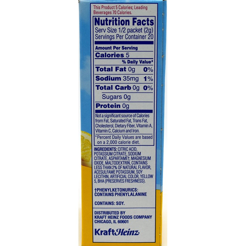 Crystal Light On The Go Natural Lemonade Drink Mix, 10-Packet