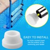 Pool Ladder Bumpers for Inground Pool White Rubber Ladder Foot