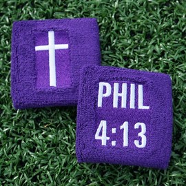 Christian Sweatband 2 Pack:_Purple
