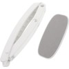 SECFOU Aplicador de Crema Hidratante Espalda Plegable Esponja Gris, Mango