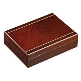 Philos 6655 - Box für Spielkarten ohne Inhalt, Holz