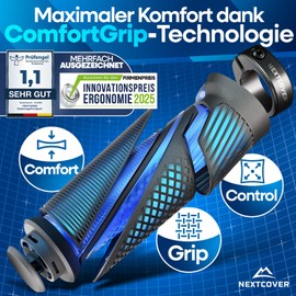 NEXTCOVER® Ergonomic Bicycle Grips with [Comfort Grip Technology] I Universal Bicycle & MTB Grips I Grips Bicycle I Handlebar Grips Bicycle I Bicycle Grips Handlebar Grips Pack of 2