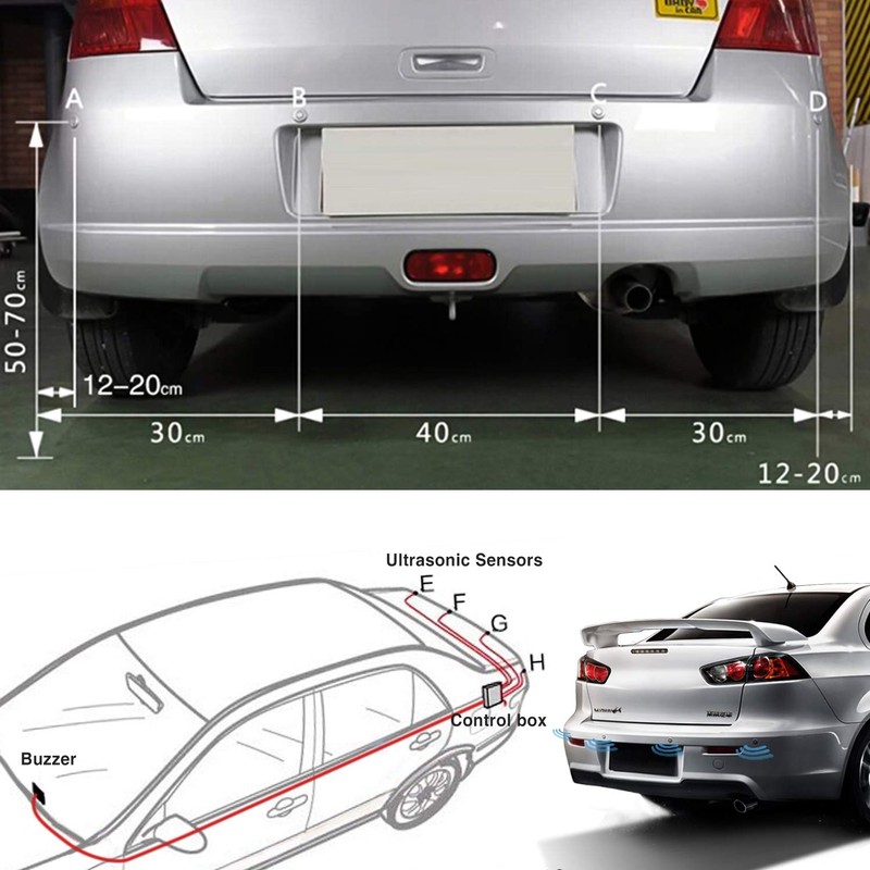 Parking Sensor Aolead Car Reversing Sensors Backup Radar System Buzzer