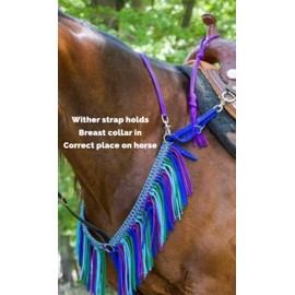 wither strap horse tack hunter green
