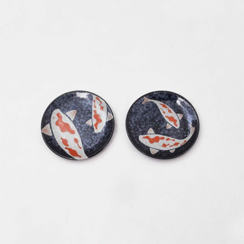 Kawaii Nishiki Goi 029788 Yu-Getsu Chopsticks Rest, Size: Approx. 9.1