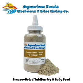 Aquatic Foods Inc. Tubifex Worm Fry & Baby Food, Fine Tubifex Worms for Marines & Tropicals. Bottle - 1.5oz Bottle