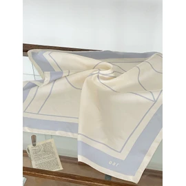 OAR Classic Twill Silk Scarf [Airy Blue]