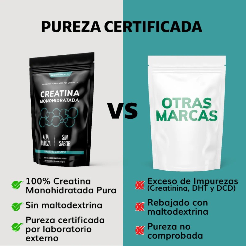 Creatina Monohidratada Micronizada en Polvo Pre Workout - 100 Alta