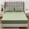 Soifox King Size Fitted Sheet Sage Green - Bed Sheets