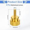 sourcing map 8Pcs M3x10 Aluminum Thumb Screws, 12x20mm(ODxH) Computer Case