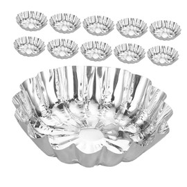 Ipetboom 100pcs Foil Tart Molds Convenient Kitchen Baking Tools for Egg Tarts Cupcakes Pies for Home Baking Restaurants DIY Desserts