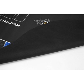 Poker Mat 180 x 90 cm Blue and Black Oval Rug for Poker Card Game - Poker Mat