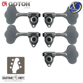 GOTOH NEW Gotoh GBU510C-9 Compact Bass 5-String L3+R2 Tuners Clover Key 3x2 - X-CHROME