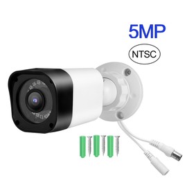 TVi AHd CVi CVBS CCTV Outdoor Waterproof Security Analog IR CUT Bullet Camera(5MP NTSC System )