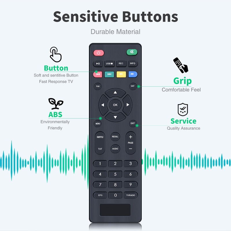 TRUCKON New KT1045 Replacement Remote Control for COMAG HD75, COMAG