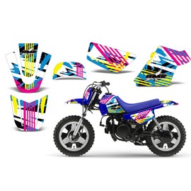 Flashback-AMRRACING MX Graphics decal kit fits Yamaha PW50 All years-Flashback