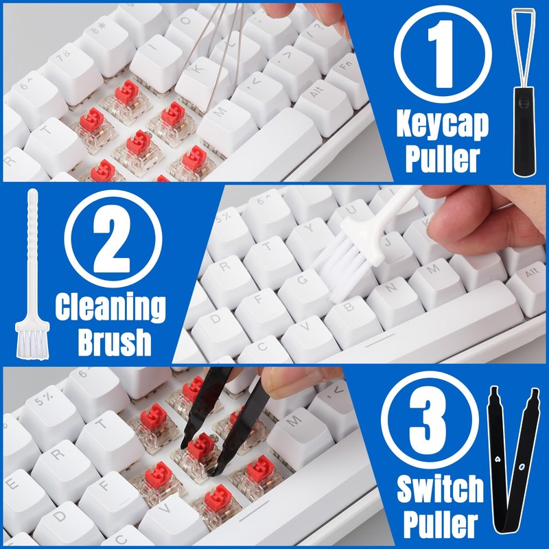 MoBearer 6 Pcs Keyboard Remover Set, Switch Puller Set, Stainless