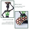 2PCS Vintage African Women Statue Candle Holders Resin Figurines Fits