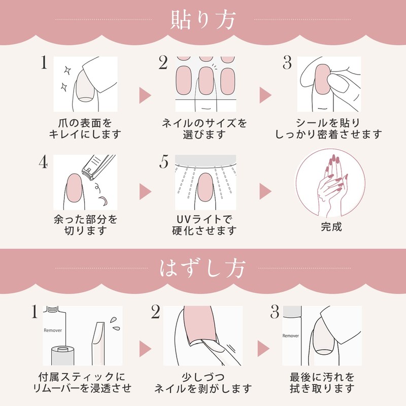 Rikkey Gel Nail Seal, UV Light, Curing Type, Easy Off,