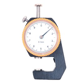 CENPEK 0-10mm Thickness Gauge, Flat Head Thickness Tester Dial for Leather Cloth Measuring Accuracy 0.1mm