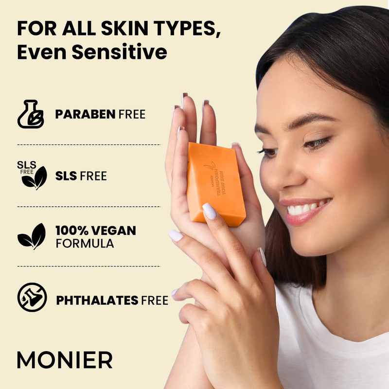 MONIER Kojic Acid Soap - Dark Spot Remover Soap Bars