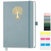 EMSHOI B5 Notebook Lined - 100gsm Hardcover Leather Journal with