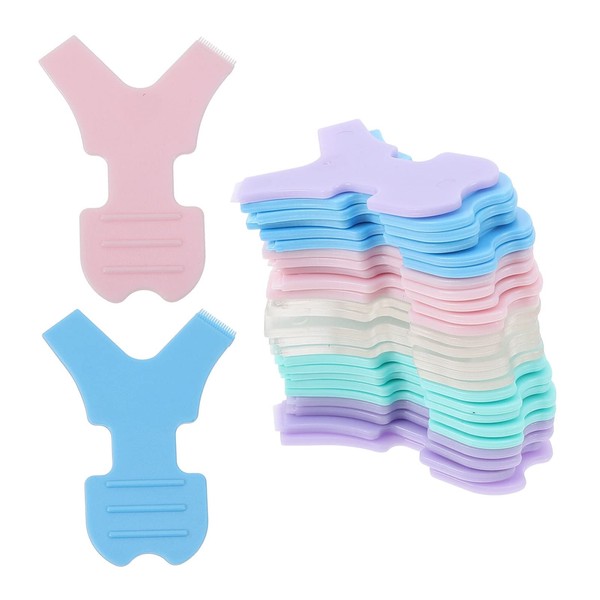 Vaguelly Y Eyelash Brush Tool Kit 25-Piece Set Plastic Eyelash